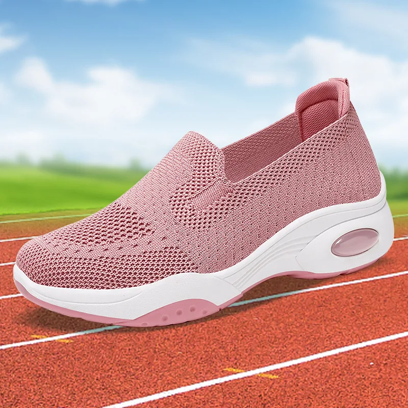 2025 New Women Casual Flat Breathable Knitted Sneaker Spring Autumn Tennis Shoes Woman Fashion Slip on Soft Bottom Walking Shoes
2025 New Women Casual Flat Breathable Knitted Sneaker Spring Autumn Tennis Shoes Woman Fashion Slip on Soft Bottom Walking Shoes
