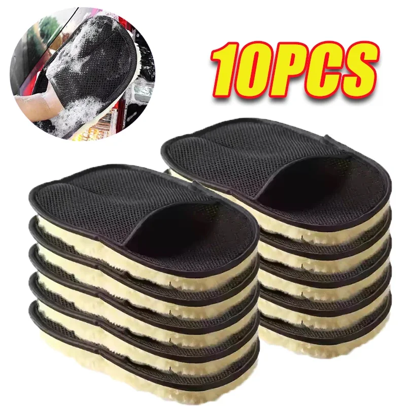 1-10PCS Car Washing Sponge Gloves Polishing Cleaning Microfiber Woolen Cleaning Gloves Thickened Car Cleaning Tools
1-10PCS Car Washing Sponge Gloves Polishing Cleaning Microfiber Woolen Cleaning Gloves Thickened Car Cleaning Tools