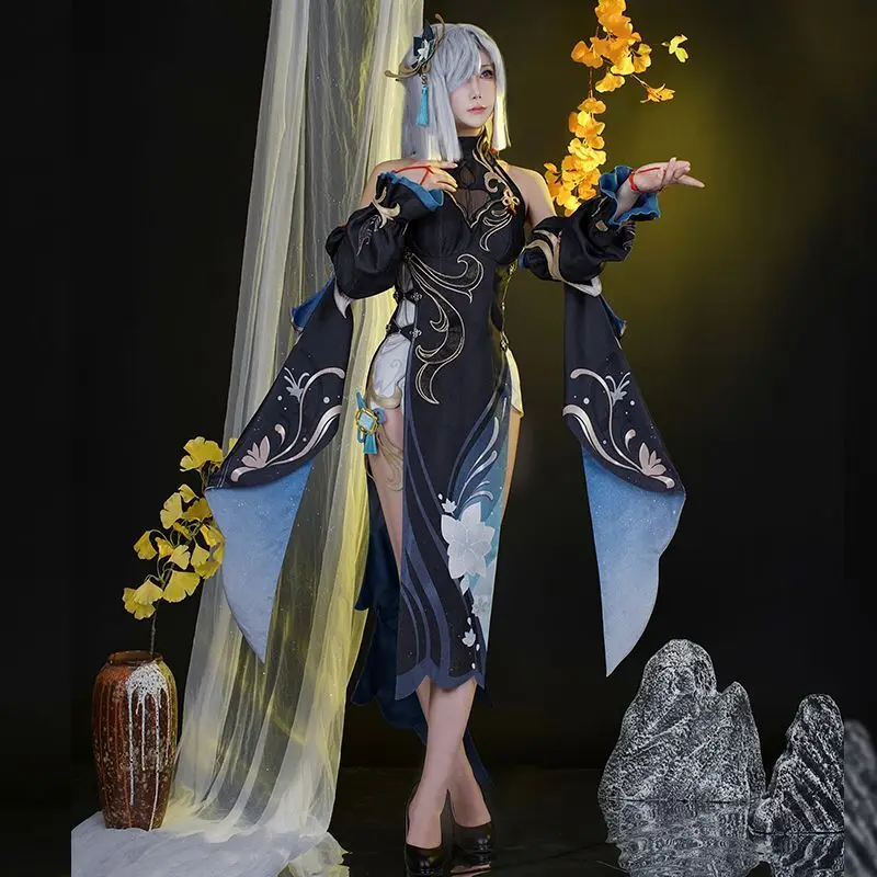 Naduo Genshin Impact Cos платье Shenhe косплей костюм античная императорская сестра Cheongsam аниме сексуальное платье в национальном стиле
Naduo Genshin Impact Cos платье Shenhe косплей костюм античная императорская сестра Cheongsam аниме сексуальное платье в национальном стиле