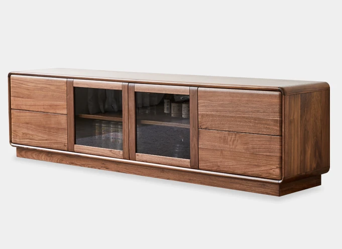 Black Walnut Wooden TV Cabinet Nordic Solid Wood Floor Cabinet Household Minimalist Storage Cabinet Living Room Furniture
Black Walnut Wooden TV Cabinet Nordic Solid Wood Floor Cabinet Household Minimalist Storage Cabinet Living Room Furniture