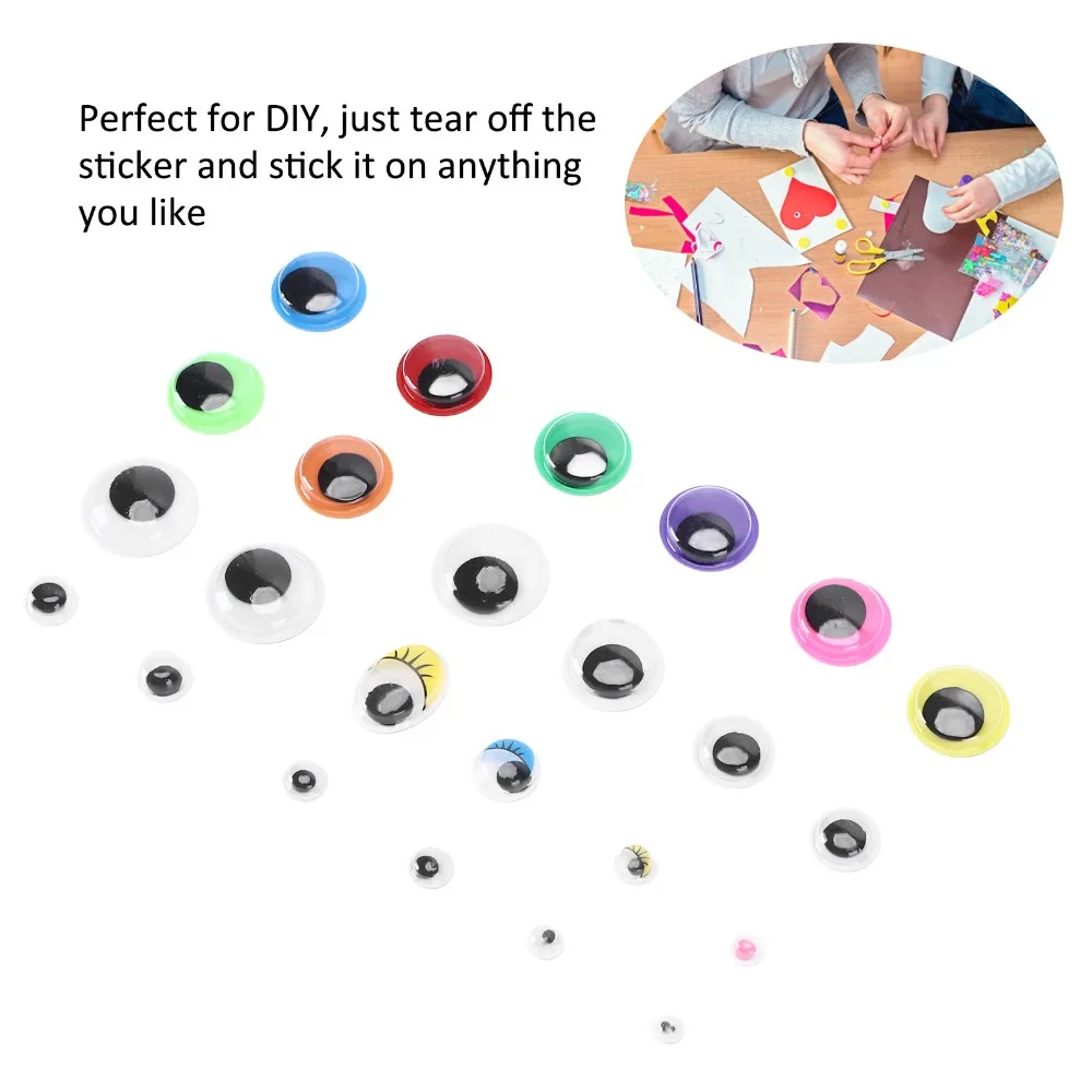 1700pcs Multi Colors Googly Eyes Different Sizes Self Adhesive Craft Eyes With Storage Box Colorful Wiggle Eyes
1700pcs Multi Colors Googly Eyes Different Sizes Self Adhesive Craft Eyes With Storage Box Colorful Wiggle Eyes