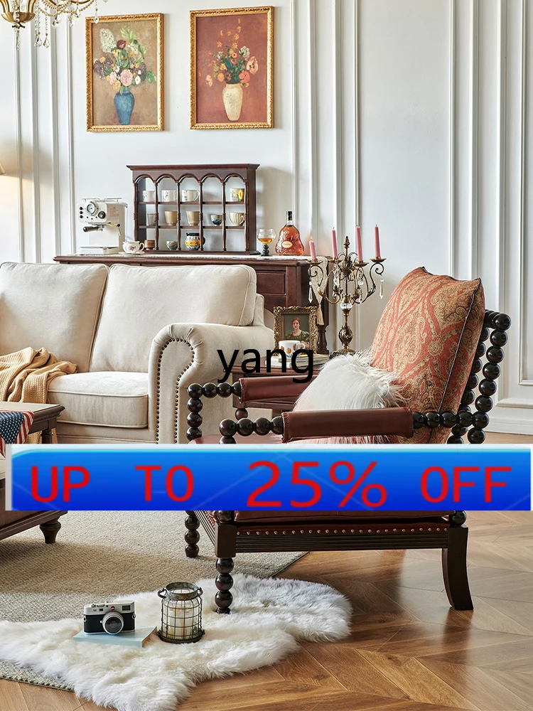 LTT Pearl Chair American Retro Solid Wood Fabric Single Sofa
LTT Pearl Chair American Retro Solid Wood Fabric Single Sofa