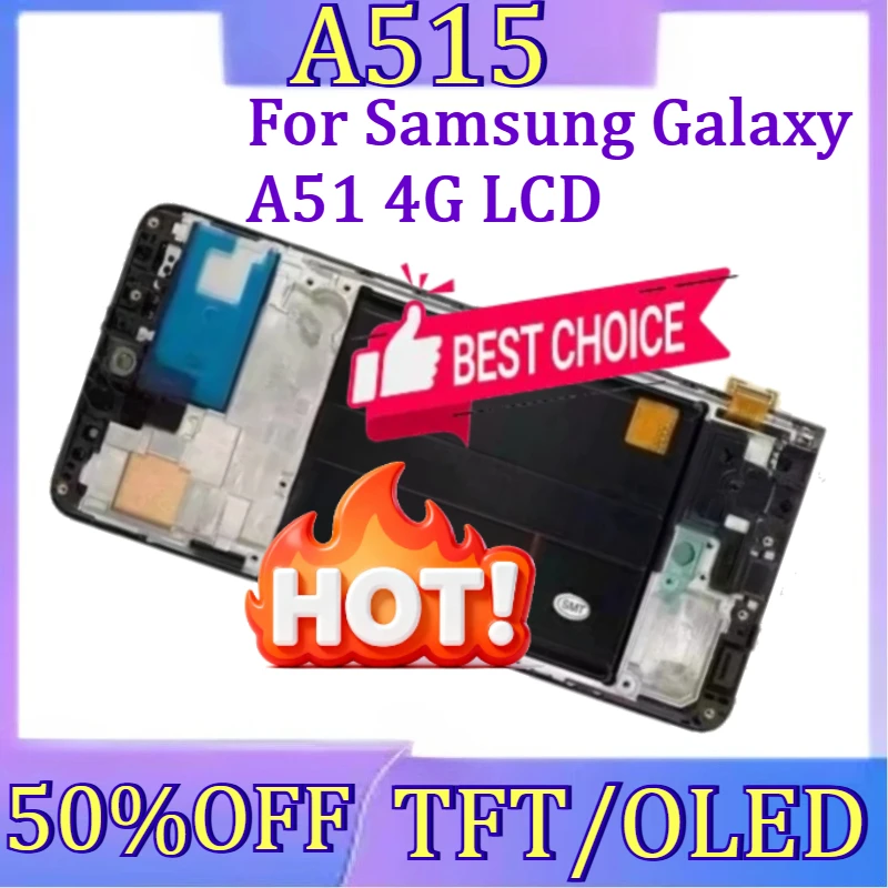 For Samsung Galaxy A51 4G LCD New TFT/OLED For Samsung A515 LCD A515F Display Touch Screen Digitizer with Frame
For Samsung Galaxy A51 4G LCD New TFT/OLED For Samsung A515 LCD A515F Display Touch Screen Digitizer with Frame
