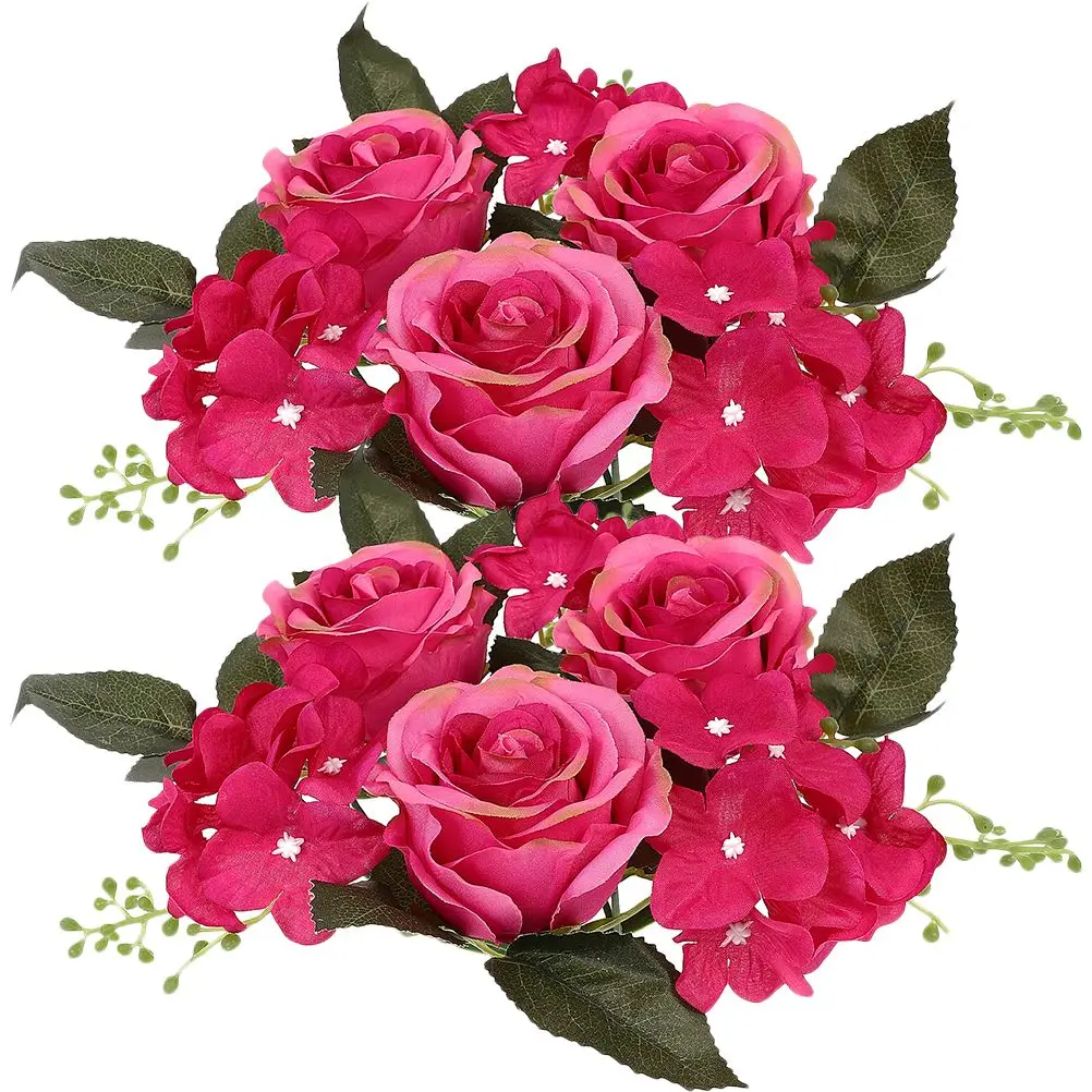 2 Pcs Simulated Rose Candlestick Wreath Lightweight Wedding Table Decor Centerpiece Floral Bride Spring Banquet Party Decoration
2 Pcs Simulated Rose Candlestick Wreath Lightweight Wedding Table Decor Centerpiece Floral Bride Spring Banquet Party Decoration