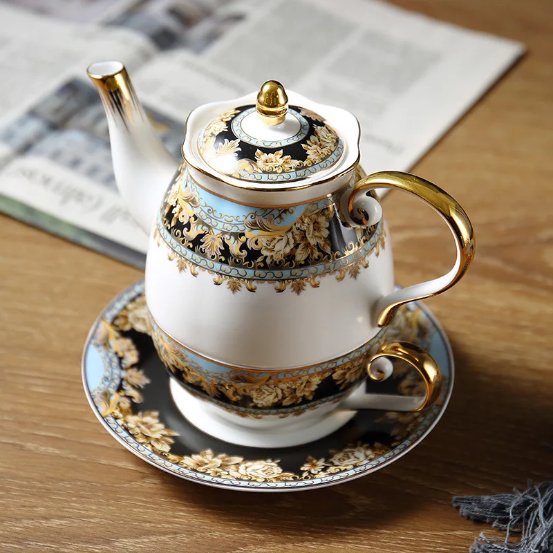 Exquisite Bone China Tea Set,Nordic Palace 1pot 1Cup 1Saucer,Hand Painted Gold, Afternoon Tea & Coffee Utensils, Flower Tea Pot
Exquisite Bone China Tea Set,Nordic Palace 1pot 1Cup 1Saucer,Hand Painted Gold, Afternoon Tea & Coffee Utensils, Flower Tea Pot
