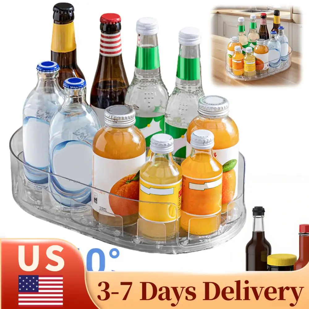 Вращающийся прозрачный контейнер для хранения напитков и приправ на кухне, в ванной, на туалетном столике или в холодильнике
Вращающийся прозрачный контейнер для хранения напитков и приправ на кухне, в ванной, на туалетном столике или в холодильнике