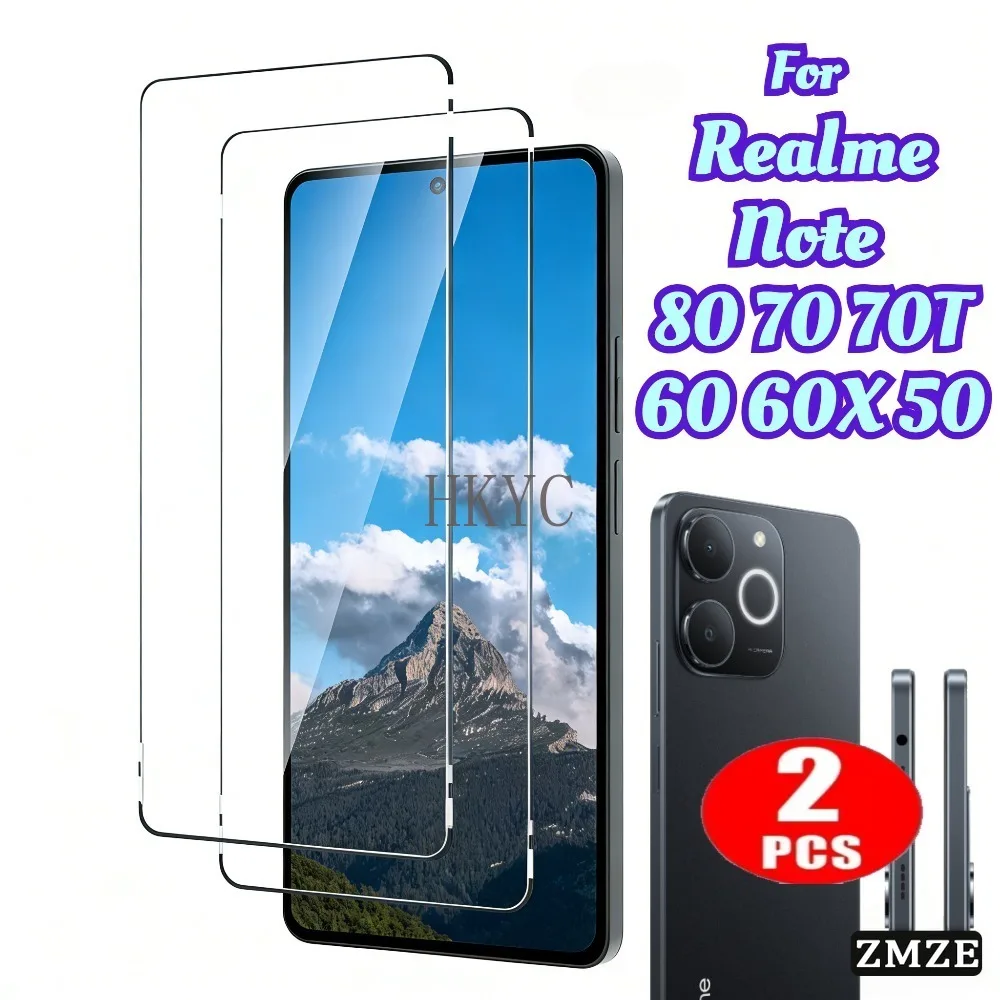 2Pieces High-Transparency Tempered Glass Film For Realme Note 80 70T 70 Glossy Screen Protector for Realme Note 50 60 60X Series
2Pieces High-Transparency Tempered Glass Film For Realme Note 80 70T 70 Glossy Screen Protector for Realme Note 50 60 60X Series