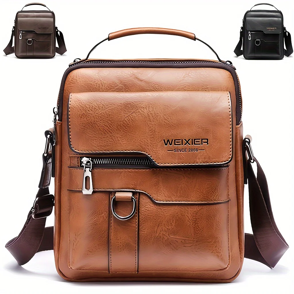 Men's Leather Crossbody Bag, Vertical Style Male Shoulder Bags, Vintage Handbags Business Bag, Travel Vertical Men Bag Hand Bag
Men's Leather Crossbody Bag, Vertical Style Male Shoulder Bags, Vintage Handbags Business Bag, Travel Vertical Men Bag Hand Bag