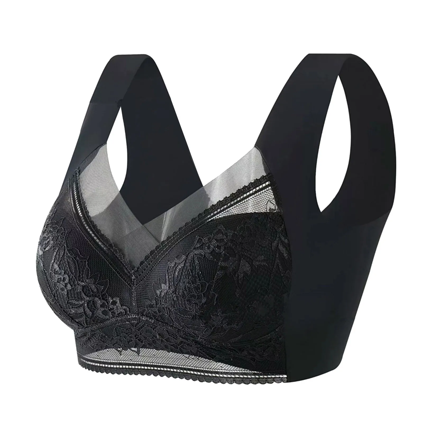 One-Piece Fixed Cup No Steel Ring Gather Vest Bra For Women Women's Bra Large Size Seamless Thin Lace Wrap Chest Underwear
One-Piece Fixed Cup No Steel Ring Gather Vest Bra For Women Women's Bra Large Size Seamless Thin Lace Wrap Chest Underwear
