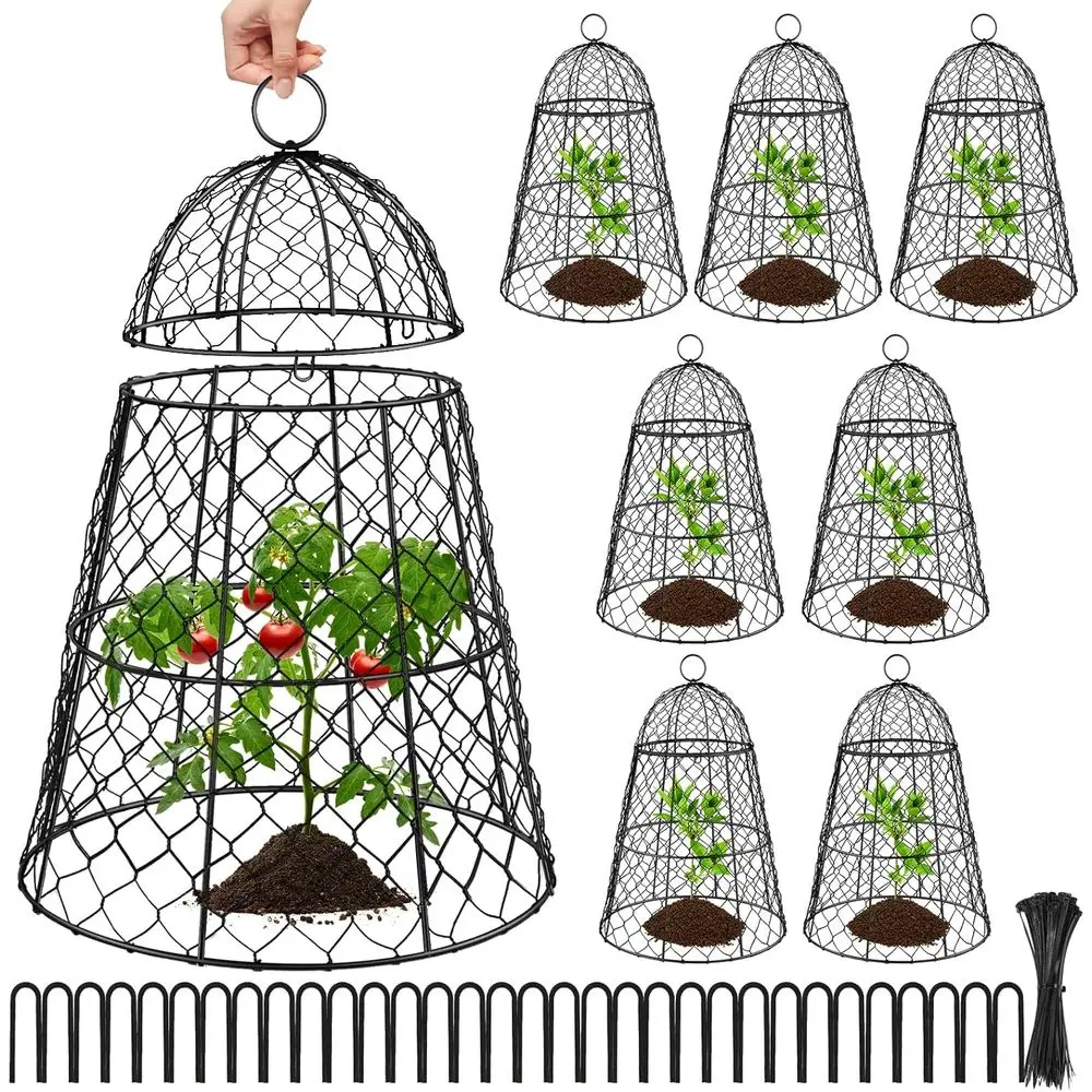 8 Pcs Garden Cloches or Plants, Metal Extra Large Chicken Wire Cloche Plant Covers, Garden Netting Plant Protectrom Animals to K
8 Pcs Garden Cloches or Plants, Metal Extra Large Chicken Wire Cloche Plant Covers, Garden Netting Plant Protectrom Animals to K