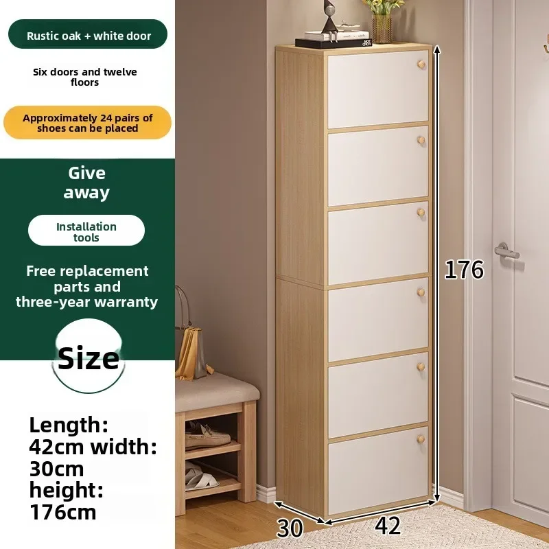 Shoe Cabinet Household Multi-layer Storage With Door Storage Narrow Cabinet Small Simple Dustproof Shoe Rack
Shoe Cabinet Household Multi-layer Storage With Door Storage Narrow Cabinet Small Simple Dustproof Shoe Rack