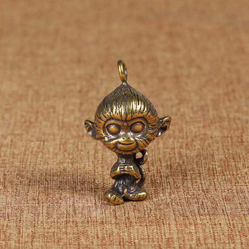 Solid Brass Monkey Figurine Small Statue Home Ornament Collectibles
Solid Brass Monkey Figurine Small Statue Home Ornament Collectibles