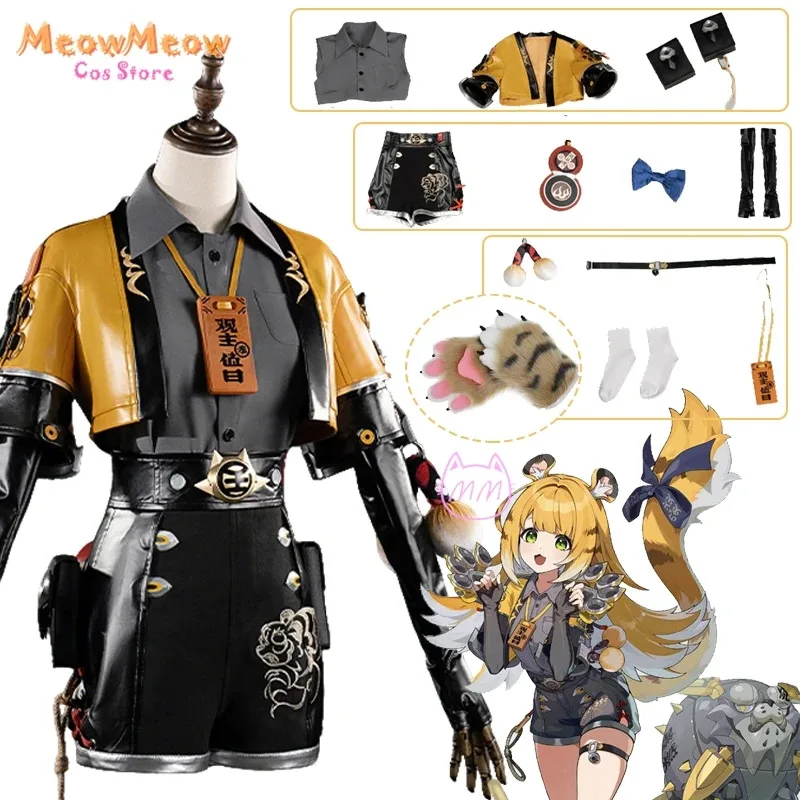 ZZZ Ju Fufu Косплей Униформа Парик Zenless Zone Zero Tiger Костюм Парик Игровая Одежда Женский Милый Костюм Одежда для Хэллоуина
ZZZ Ju Fufu Косплей Униформа Парик Zenless Zone Zero Tiger Костюм Парик Игровая Одежда Женский Милый Костюм Одежда для Хэллоуина