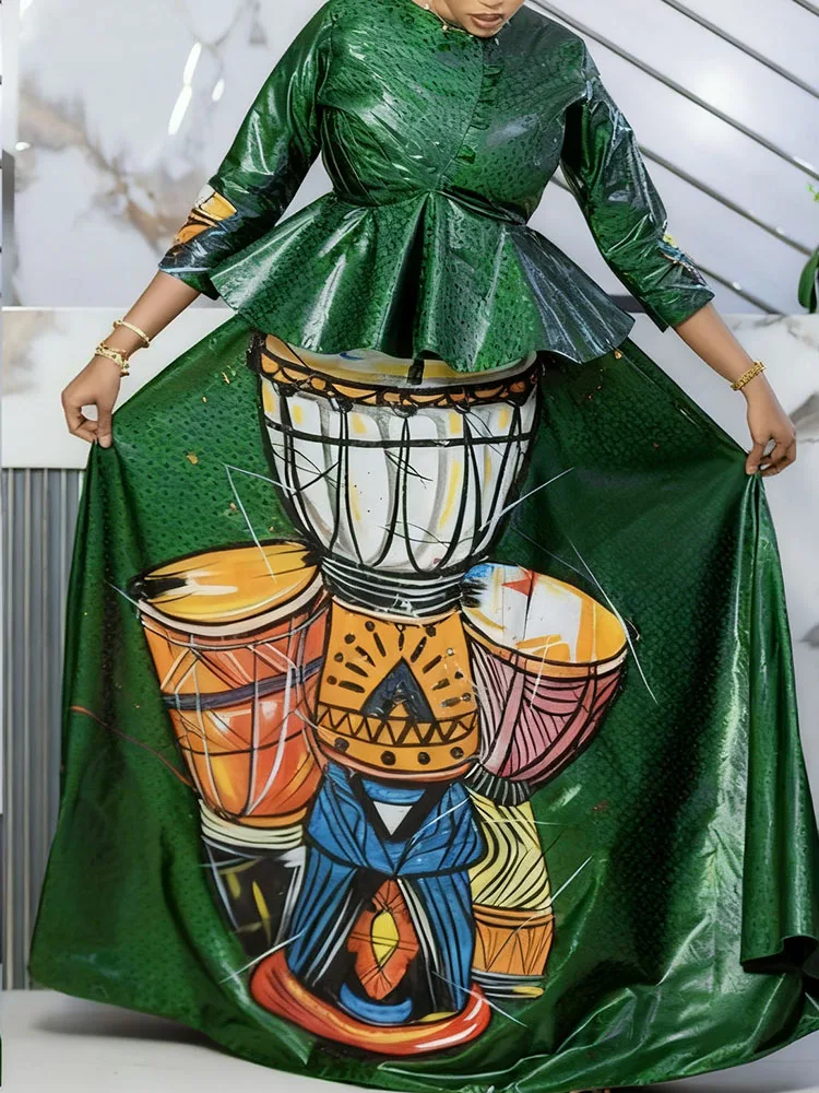 African Bazan gowns, elegantly designed for weddings, feasts, and various celebrations.
African Bazan gowns, elegantly designed for weddings, feasts, and various celebrations.