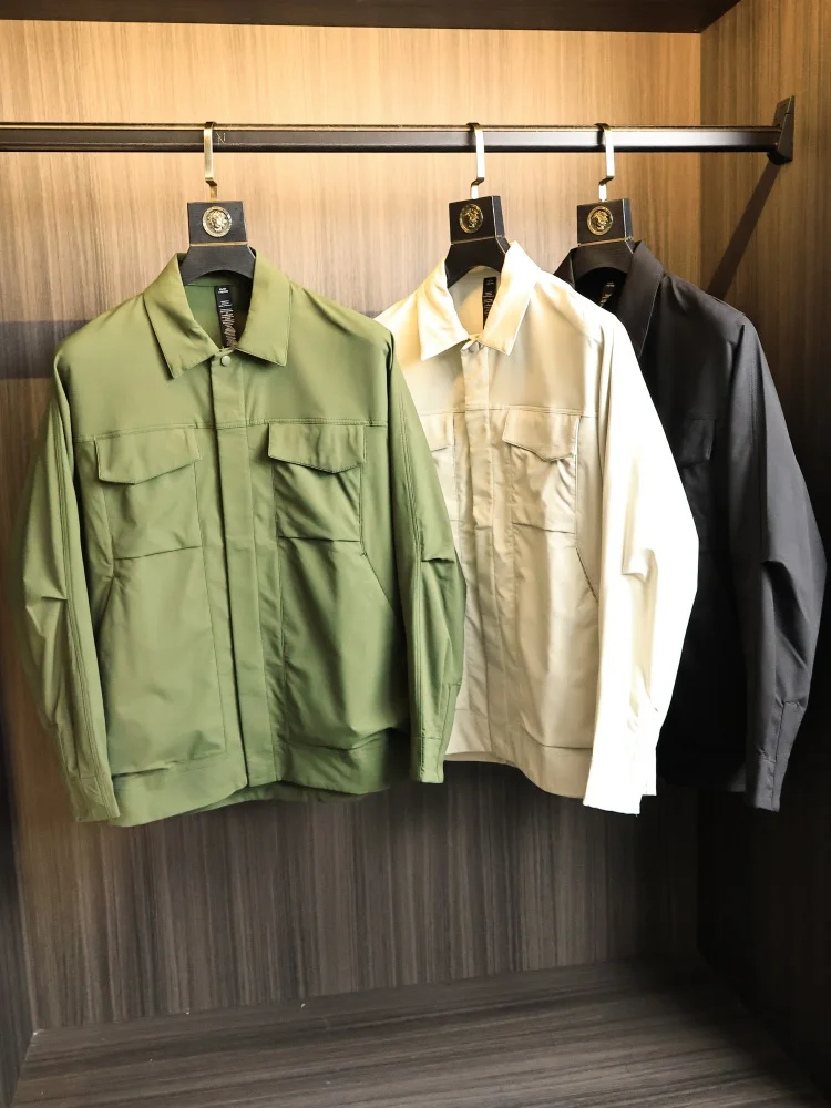 High-End Men's Shirt-Jacket Style Three-Proof Spring Casual Fashion Standard Fit Long Sleeve Zipper Closure Straight Hem Jacket
High-End Men's Shirt-Jacket Style Three-Proof Spring Casual Fashion Standard Fit Long Sleeve Zipper Closure Straight Hem Jacket