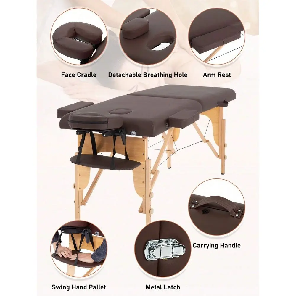 Table Portable Massage Bed Lash Bed 2 Fold SPA Table 24inch Wide Adjustable Salon Bed With NonWoven Bag For Spa Footmassage Fac
Table Portable Massage Bed Lash Bed 2 Fold SPA Table 24inch Wide Adjustable Salon Bed With NonWoven Bag For Spa Footmassage Fac