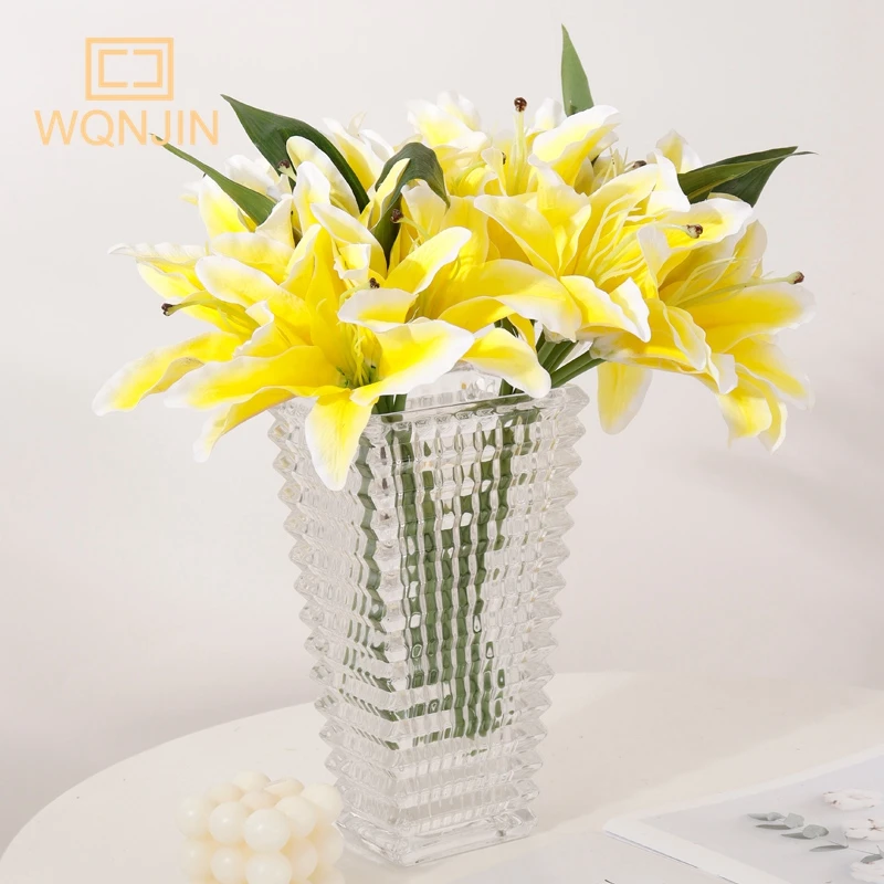 WQNJIN 11 Heads/lot White Lily Artificial Flowers Bride Wedding Party for Home Decorations Gift Bouquet Room DIY Decor
WQNJIN 11 Heads/lot White Lily Artificial Flowers Bride Wedding Party for Home Decorations Gift Bouquet Room DIY Decor