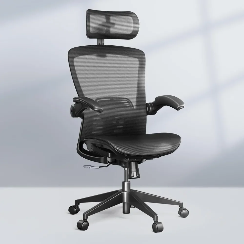 Ergonomic Office Chair for Big and Tall Black, High Back Office Chair with Flip-up Arm/8-Level Lumbar Support
Ergonomic Office Chair for Big and Tall Black, High Back Office Chair with Flip-up Arm/8-Level Lumbar Support