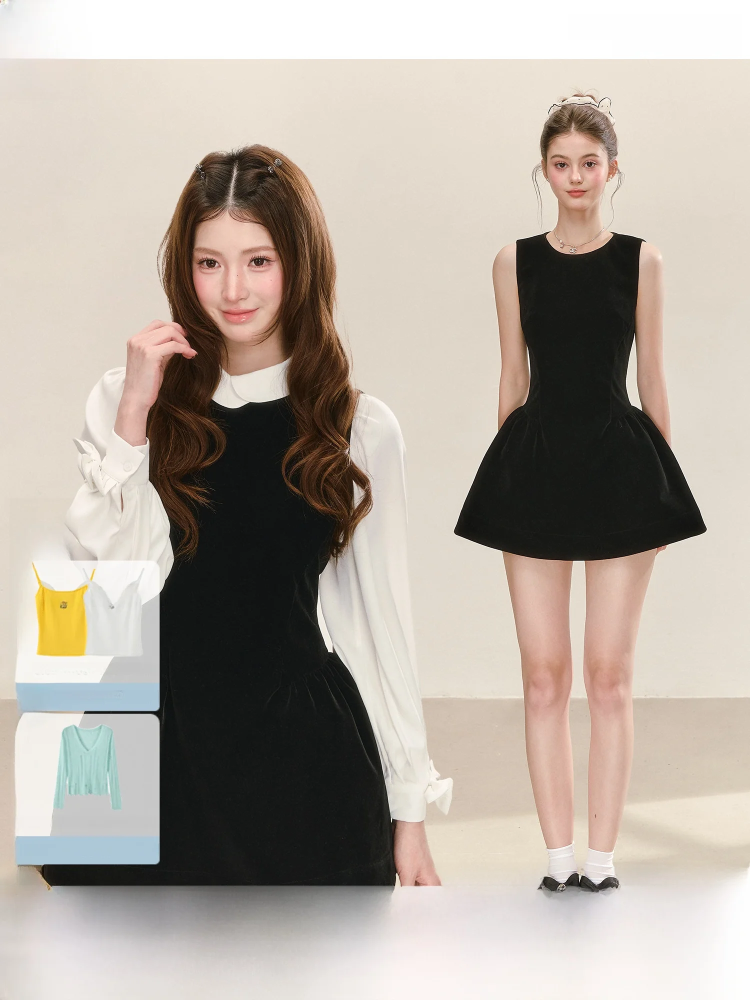 Elegant Black Vest Dress Slimming A-Line Silhouette Sleeveless High Waist Design Polyester Fabric Simple Style Spring New Arr...
Elegant Black Vest Dress Slimming A-Line Silhouette Sleeveless High Waist Design Polyester Fabric Simple Style Spring New Arr...