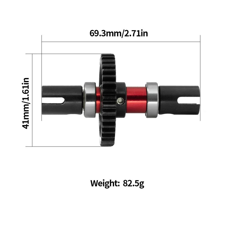 ARRMA 1/7 6s INFRACTION TYPHON Center differential modified to straight shaft assembly39TKit-W143
ARRMA 1/7 6s INFRACTION TYPHON Center differential modified to straight shaft assembly39TKit-W143