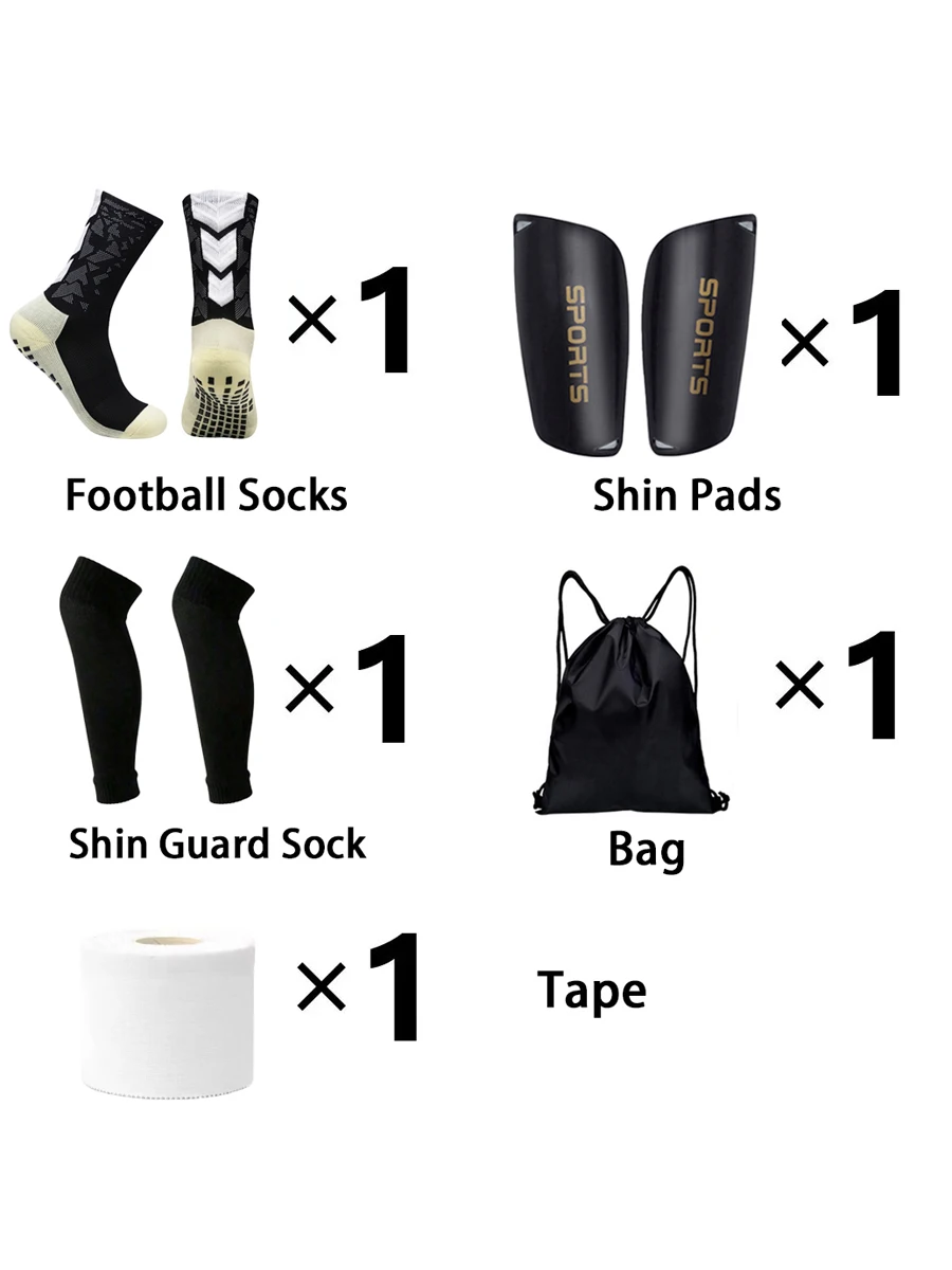 1 Men Women Sports Anti-slip Football Socks Sports Socks Drawstring Football Bag Tape Sports Leg Guards
1 Men Women Sports Anti-slip Football Socks Sports Socks Drawstring Football Bag Tape Sports Leg Guards