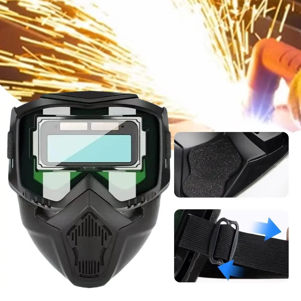 Adjustable Auto Darkening Welding Glasses Work Protective Equipment Face Protector Band Impact Resistant Welder Mask Face Cover
Adjustable Auto Darkening Welding Glasses Work Protective Equipment Face Protector Band Impact Resistant Welder Mask Face Cover