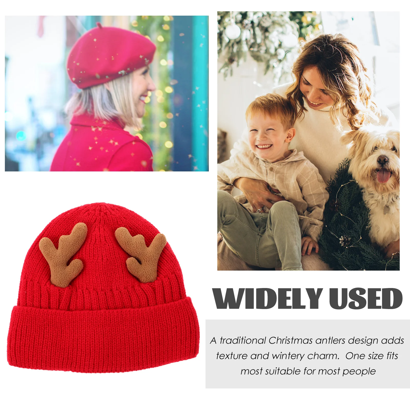 1Pcs Christmas Antlers Knitted Hedging Warm Hat Soft Lined Winter Cap Cozy Outdoor Indoor Woolen Knit Warmer Knitted Hat
1Pcs Christmas Antlers Knitted Hedging Warm Hat Soft Lined Winter Cap Cozy Outdoor Indoor Woolen Knit Warmer Knitted Hat