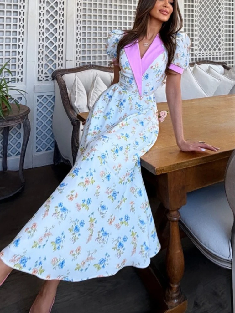 FDYOUI Women's Turn-down Collar Short Sleeve Floral Dresses 2026 Summer Lady Casual High Waist A-line White Holiday Party Dress
FDYOUI Women's Turn-down Collar Short Sleeve Floral Dresses 2026 Summer Lady Casual High Waist A-line White Holiday Party Dress