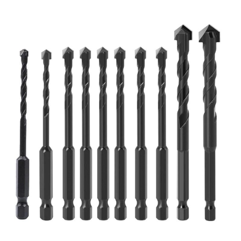 10Pcs Multifunctional Hexagonal Drill Bits Ceramic Wall Tile Glass Punching 601A
10Pcs Multifunctional Hexagonal Drill Bits Ceramic Wall Tile Glass Punching 601A