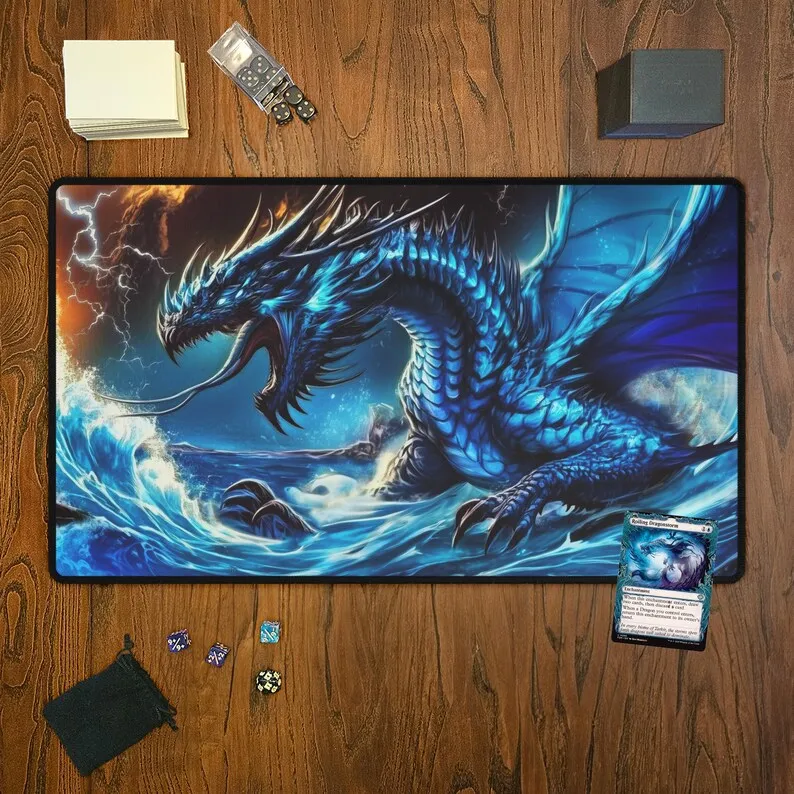 Water Dragon Design MTG TCG 35x60cm Trading Battle Game Card Pad Suitable for Desktop Games
Water Dragon Design MTG TCG 35x60cm Trading Battle Game Card Pad Suitable for Desktop Games
