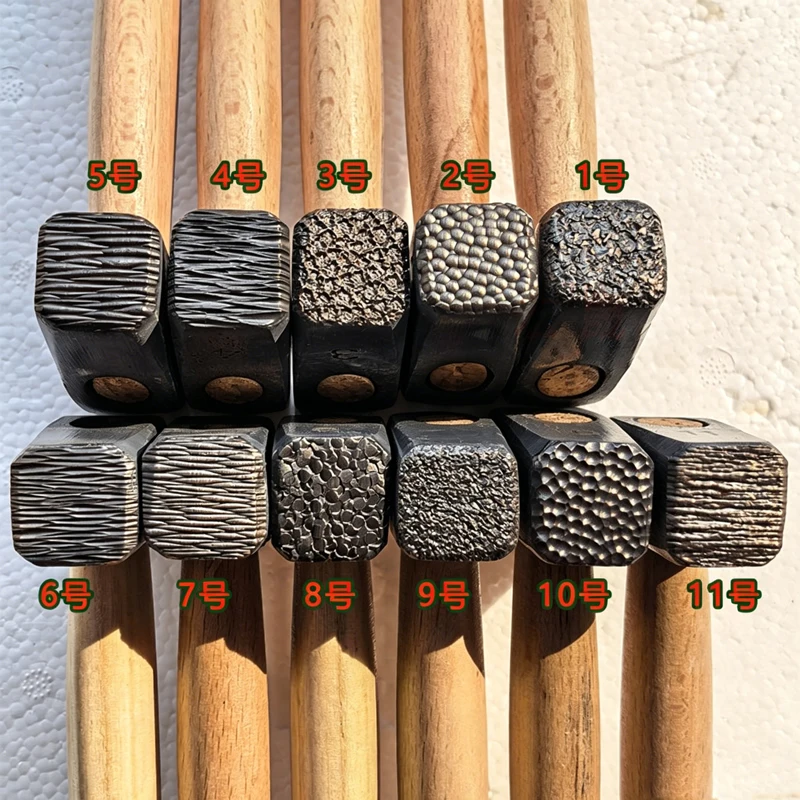 1PC. Metal Texturing Hammer Ice Crack Pattern Gold Knife Making Tool 11 Types
1PC. Metal Texturing Hammer Ice Crack Pattern Gold Knife Making Tool 11 Types