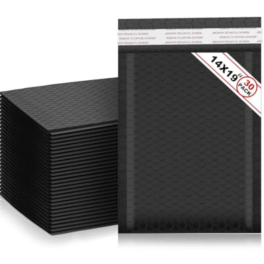 30 Pcs Etra Large Bubble Mailers Resealable Padded Envelopes Waterproof Shipping Bags Poly Padded Mailers Bulk for Mailing Pack
30 Pcs Etra Large Bubble Mailers Resealable Padded Envelopes Waterproof Shipping Bags Poly Padded Mailers Bulk for Mailing Pack