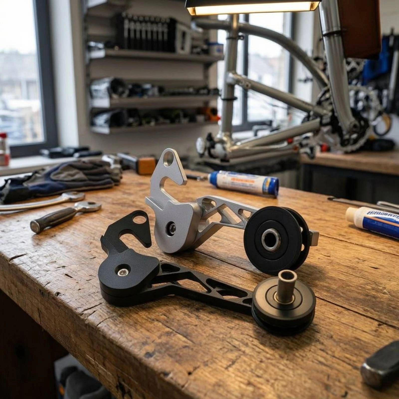 Rear Derailleur Hanger Chain Tensioner Pulley Wheel Folding Bike Chain Tensioner Lightweight
Rear Derailleur Hanger Chain Tensioner Pulley Wheel Folding Bike Chain Tensioner Lightweight