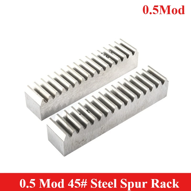 1pc 0.5Mod 45# Steel Straight Spur Rack Length 200/500mm Section 5x5~12x12 for Linear Transmission High Precision Wear-Resistant
1pc 0.5Mod 45# Steel Straight Spur Rack Length 200/500mm Section 5x5~12x12 for Linear Transmission High Precision Wear-Resistant