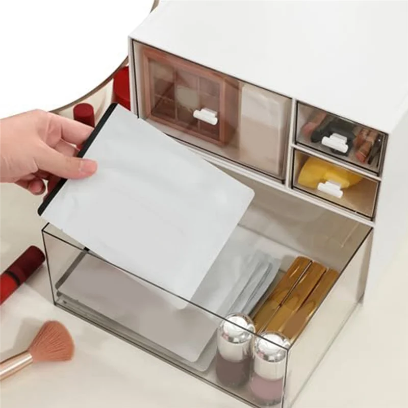 Desk Organizer With Drawers, Makeup Organizer Cosmetics Storage Box For Nail Polish, Jewelry Boxes, Durable-B09B
Desk Organizer With Drawers, Makeup Organizer Cosmetics Storage Box For Nail Polish, Jewelry Boxes, Durable-B09B