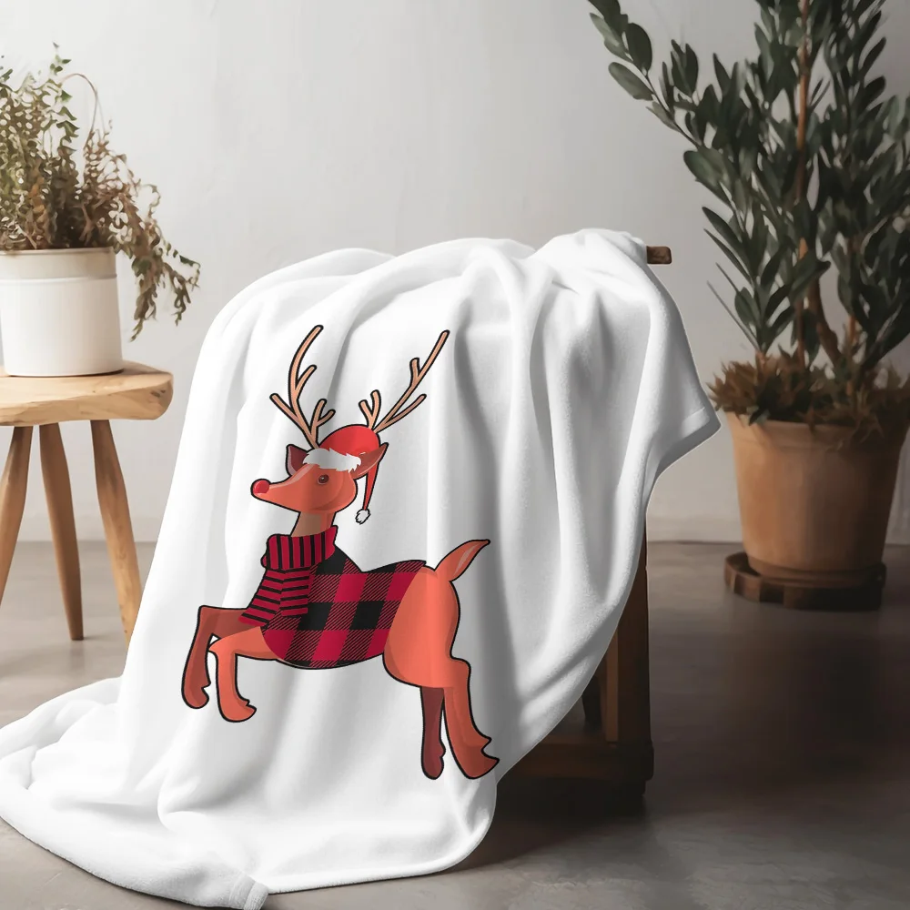 Плюшевое одеяло Tuniu с красным оленем и принтом снежинок, уютное зимне-осеннее одеяло, украшение для дивана-кровати, подарок
Плюшевое одеяло Tuniu с красным оленем и принтом снежинок, уютное зимне-осеннее одеяло, украшение для дивана-кровати, подарок