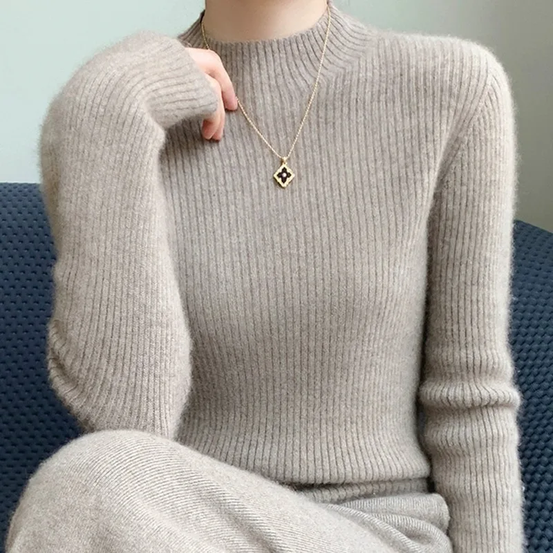 Ele f High Collar Woolen Knitted Base irt Women's Slim Fit Long Sve Tight Bodycon Sweater Autumn Winter Slimming ...
Ele f High Collar Woolen Knitted Base irt Women's Slim Fit Long Sve Tight Bodycon Sweater Autumn Winter Slimming ...