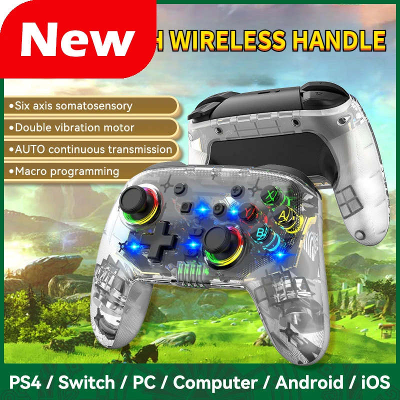 For Switch Pro Handle Crack Paint Wireless Bluetooth for PS4 Game Handle Six-axis Somatosensory Vibration Game Accessories
For Switch Pro Handle Crack Paint Wireless Bluetooth for PS4 Game Handle Six-axis Somatosensory Vibration Game Accessories