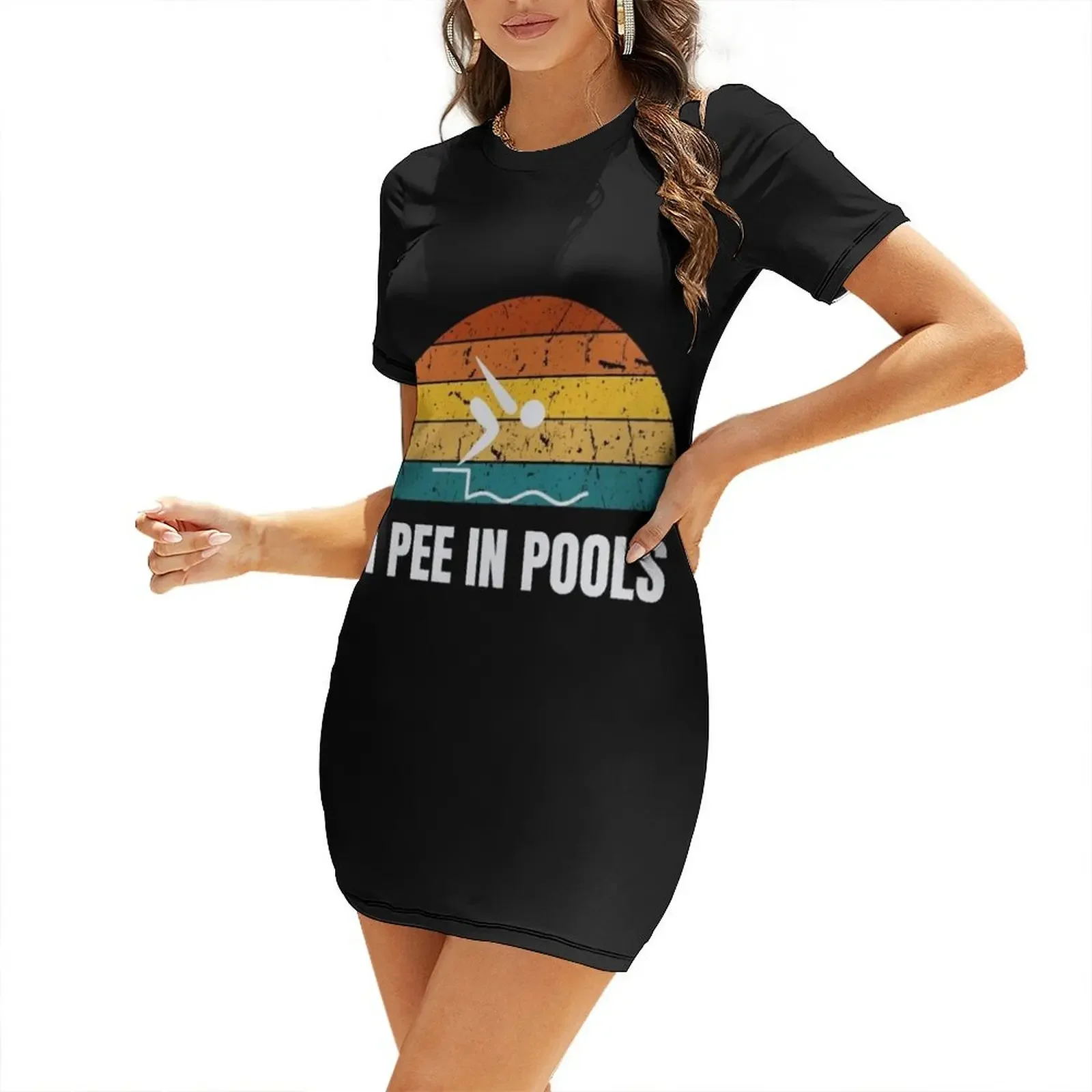 I Pee In The Pool Short-Sleeved Dress dresses korean style bandage dress prom dresses Dress
I Pee In The Pool Short-Sleeved Dress dresses korean style bandage dress prom dresses Dress