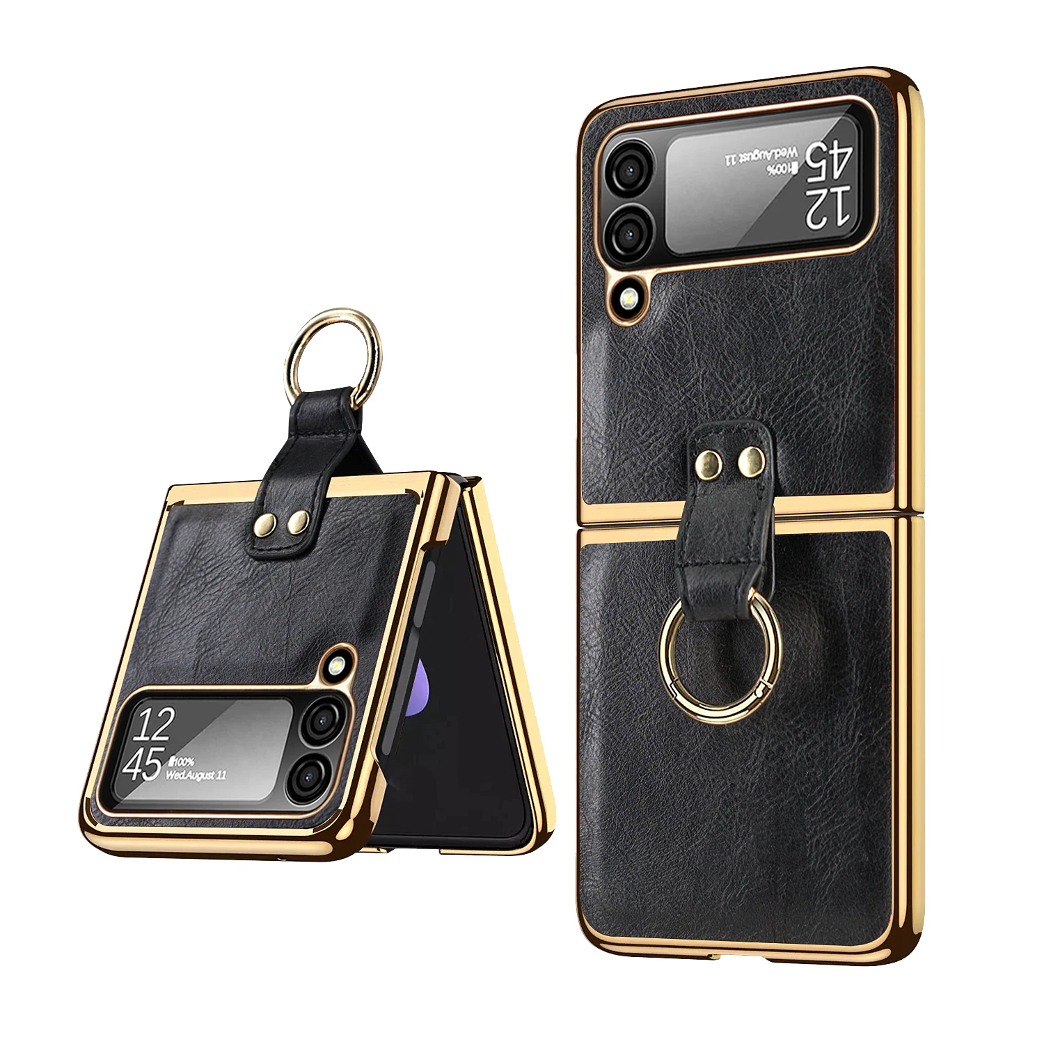 Роскошный деловой кожаный чехол в стиле ретро для Samsung Galaxy Z Flip 3/Z Flip 4, складной противоударный защитный чехол для экрана
Роскошный деловой кожаный чехол в стиле ретро для Samsung Galaxy Z Flip 3/Z Flip 4, складной противоударный защитный чехол для экрана