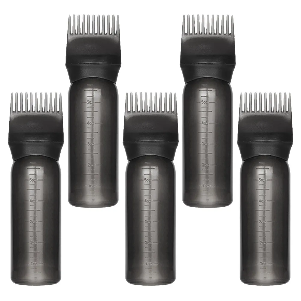 5Pcs Soft Squeeze Hair Dye Applicator Bottle with Clear Graduated Scale Integrated Comb for Root Coloring Full Hair Dyeing Oil
5Pcs Soft Squeeze Hair Dye Applicator Bottle with Clear Graduated Scale Integrated Comb for Root Coloring Full Hair Dyeing Oil