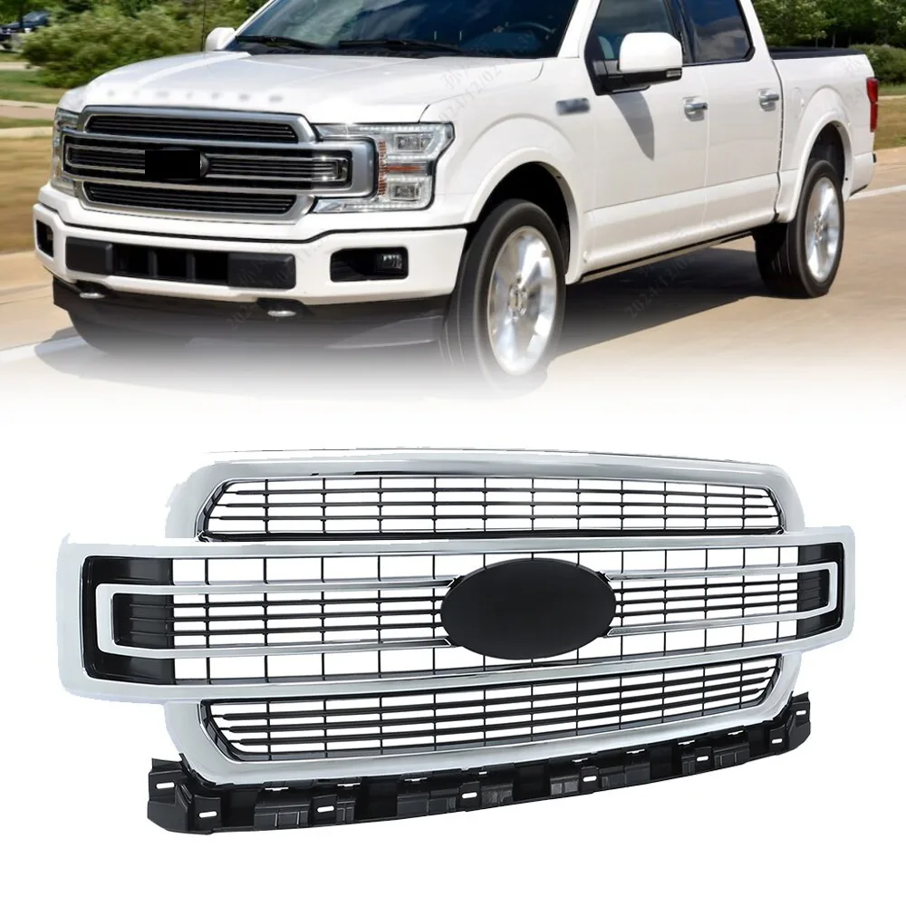 For Ford F-150 F150 2018-2020 Limited JL3Z8200RA Front Upper Grille Grill Chrome
For Ford F-150 F150 2018-2020 Limited JL3Z8200RA Front Upper Grille Grill Chrome