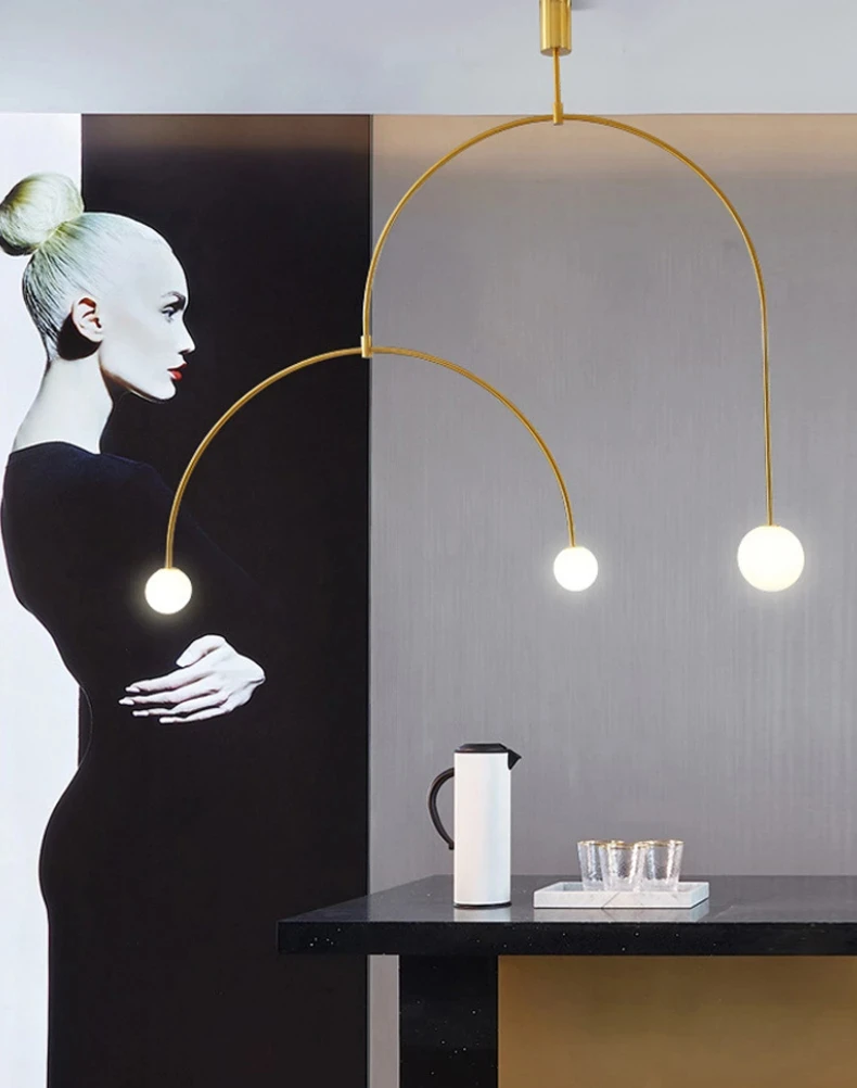 CX496PE Mobile Chandelier Nordic Iron geometric Line lamp minimalist black and gold Designer kitchen island bedroom decoration
CX496PE Mobile Chandelier Nordic Iron geometric Line lamp minimalist black and gold Designer kitchen island bedroom decoration