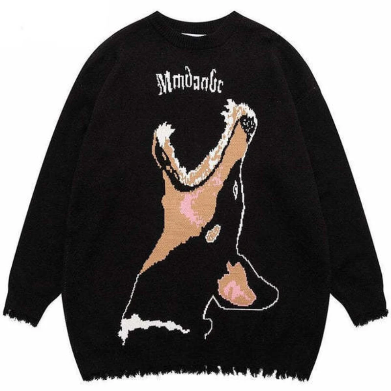 2024 Winter New Knitted Men's and Women's Sweaters Harajuku Fashion Warm Sweater Dog Pattern Printed Loose Top Casual Street Wea
2024 Winter New Knitted Men's and Women's Sweaters Harajuku Fashion Warm Sweater Dog Pattern Printed Loose Top Casual Street Wea