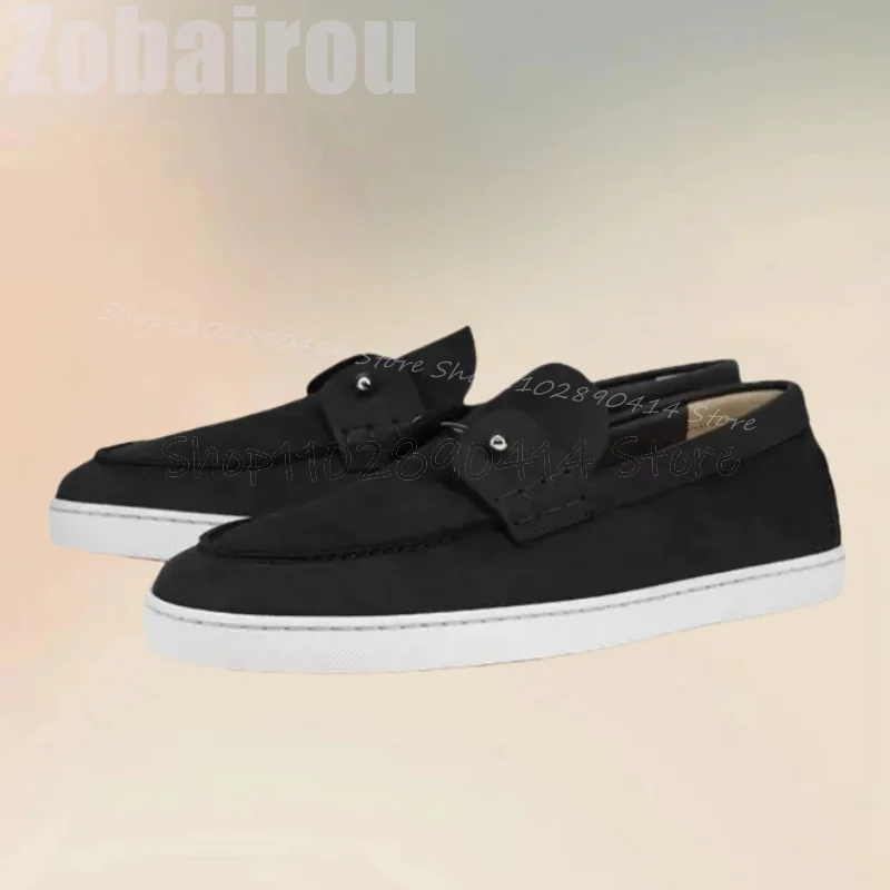 Metal Decor Black Sewing Design White Sole Men Sneakers Fashion Slip On Men Shoes Luxury Handmade Party Office Men Casual Shoes
Metal Decor Black Sewing Design White Sole Men Sneakers Fashion Slip On Men Shoes Luxury Handmade Party Office Men Casual Shoes