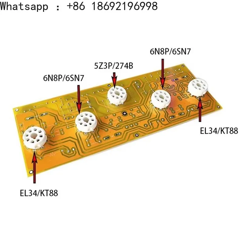 6N8P 6SN7 Push KT88 KT90 KT100 Single ended ClassA Vacuum tube Amplifier Board 12WX2 5U4G Rectifier Audio Amplifier Board
6N8P 6SN7 Push KT88 KT90 KT100 Single ended ClassA Vacuum tube Amplifier Board 12WX2 5U4G Rectifier Audio Amplifier Board