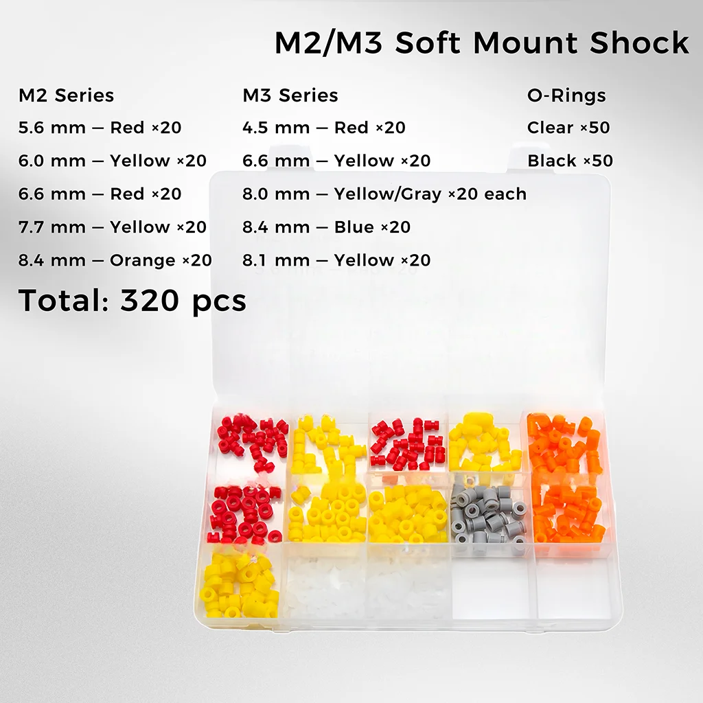 FPV Drone M2/M3 Soft Mount Shock Absorber for F4/F7 Flight Controller | Damping Balls for 20×20 & 30.5×30.5 RC Quadcopter Parts
FPV Drone M2/M3 Soft Mount Shock Absorber for F4/F7 Flight Controller | Damping Balls for 20×20 & 30.5×30.5 RC Quadcopter Parts