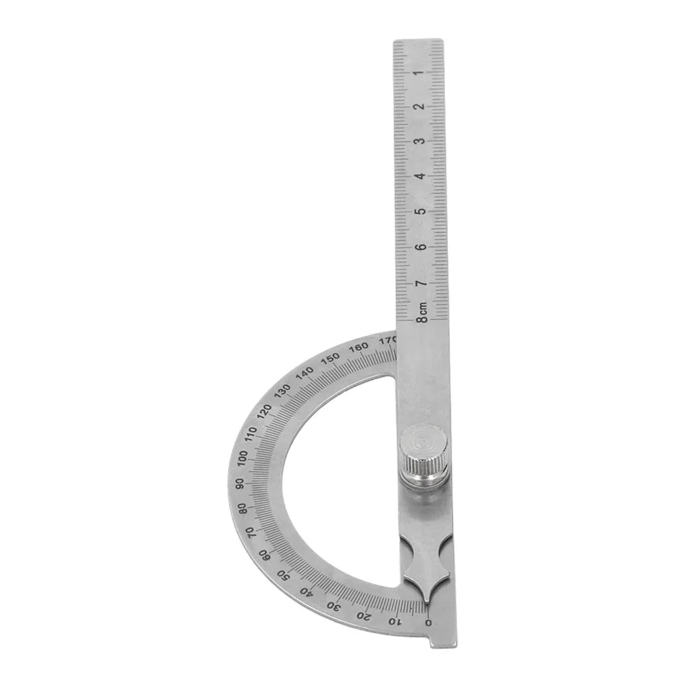 Stainless Steel Stainless Steel Protractor 180 Degrees 0 to 8cm Range Multifunctional Angle Gauge Angle Finder Ruler
Stainless Steel Stainless Steel Protractor 180 Degrees 0 to 8cm Range Multifunctional Angle Gauge Angle Finder Ruler