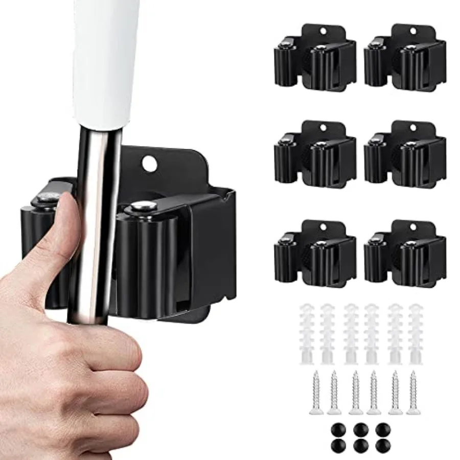 PCS Broom and Mop Holder, Heavy Duty Garden Tool Organizer Rack Rake and Shovel Handle, Stainless Steel Mop Hanger. Screws for
PCS Broom and Mop Holder, Heavy Duty Garden Tool Organizer Rack Rake and Shovel Handle, Stainless Steel Mop Hanger. Screws for