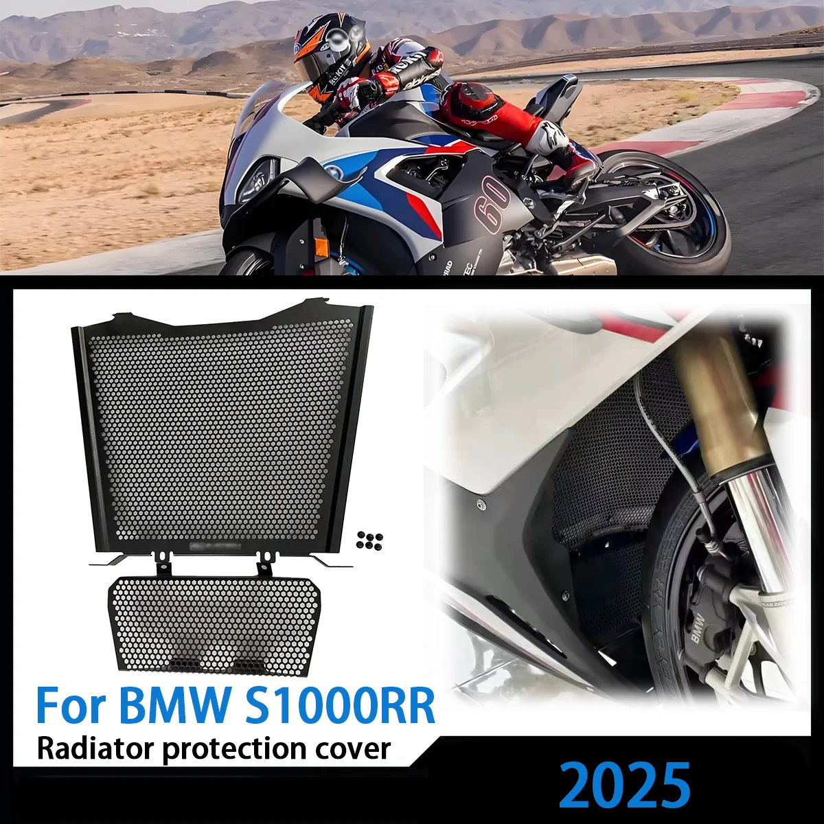 S1000RR 2025 FOR BMW S1000RR Motorsport Sport S 1000 RR 2025 Motorcycle Radiator Grille Guard Cover Oil Cooler Guard Set
S1000RR 2025 FOR BMW S1000RR Motorsport Sport S 1000 RR 2025 Motorcycle Radiator Grille Guard Cover Oil Cooler Guard Set